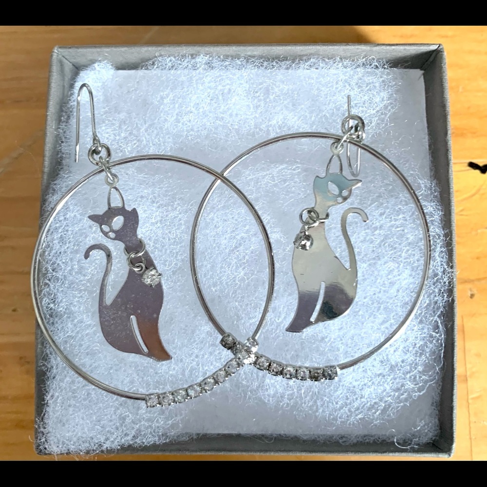 2/$15 cat earrings